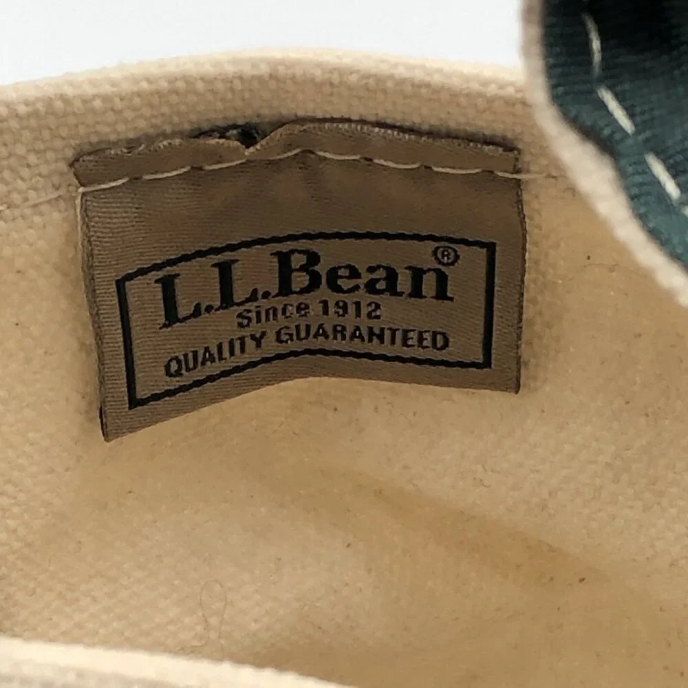 LL Bean Mini Boat And Tote Bag Embroidered Autumn Leaves 5.5"Lx5"Hx4.5"D - Picture 7 of 9